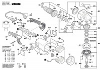 Bosch 3 601 H81 L60 GWS 22-180 H Angle Grinder 110 V / GB Spare Parts GWS22-180H